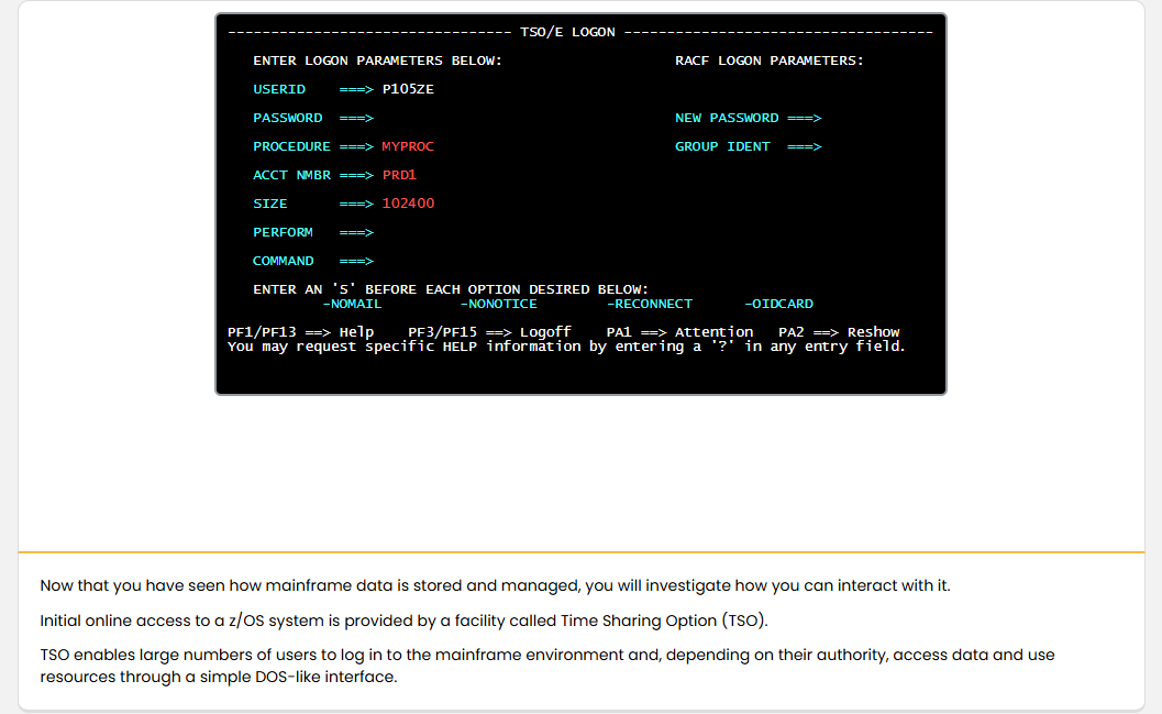 Mainframe Security and Data Access Mainframe Access: Mainframe Security and Data Access - Overview screenshot