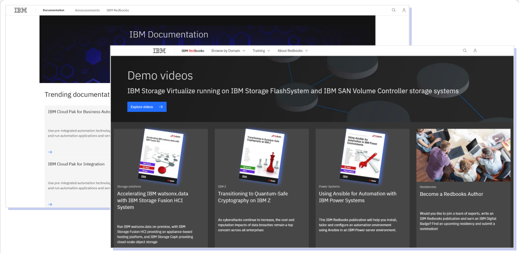 z/OS Documentation IBM Documentation Webpages: z/OS Documentation - Summary screenshot