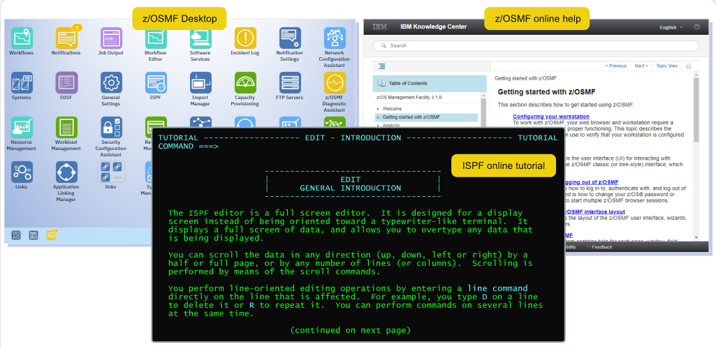 z/OS Documentation Other Resources: z/OS Documentation - Software Online Documentation and Help screenshot